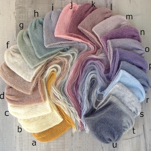 21 colors, Newborn baby unisex hat,Knit bonnet, Newborn hat, Photo prop, Knit hat, Bonnet, Mohair hats, Newborn Photography, Photo props hat