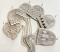 Knitted Newborn Bonnet: Embroidery Flower Baby Photo Prop product logo