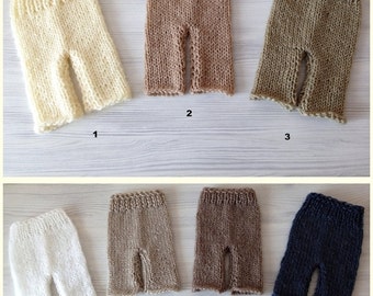 Newborn Knit baby pants  Photo prop Luxury mohair pants Vintage pants Baby girl Baby boy Photo prop RTS