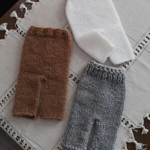 Newborn pants Knit unisex pants Baby pants Baby Photo prop Christening Newborn pants, Photography pants RTS image 2