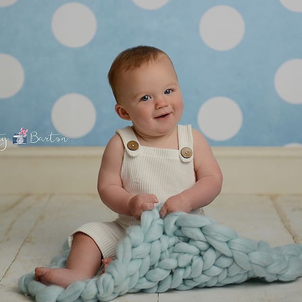 6-9 months romper photography prop Baby romper photo prop Sitter romper Sitter pants photo prop 9 months prop Button romper RTS