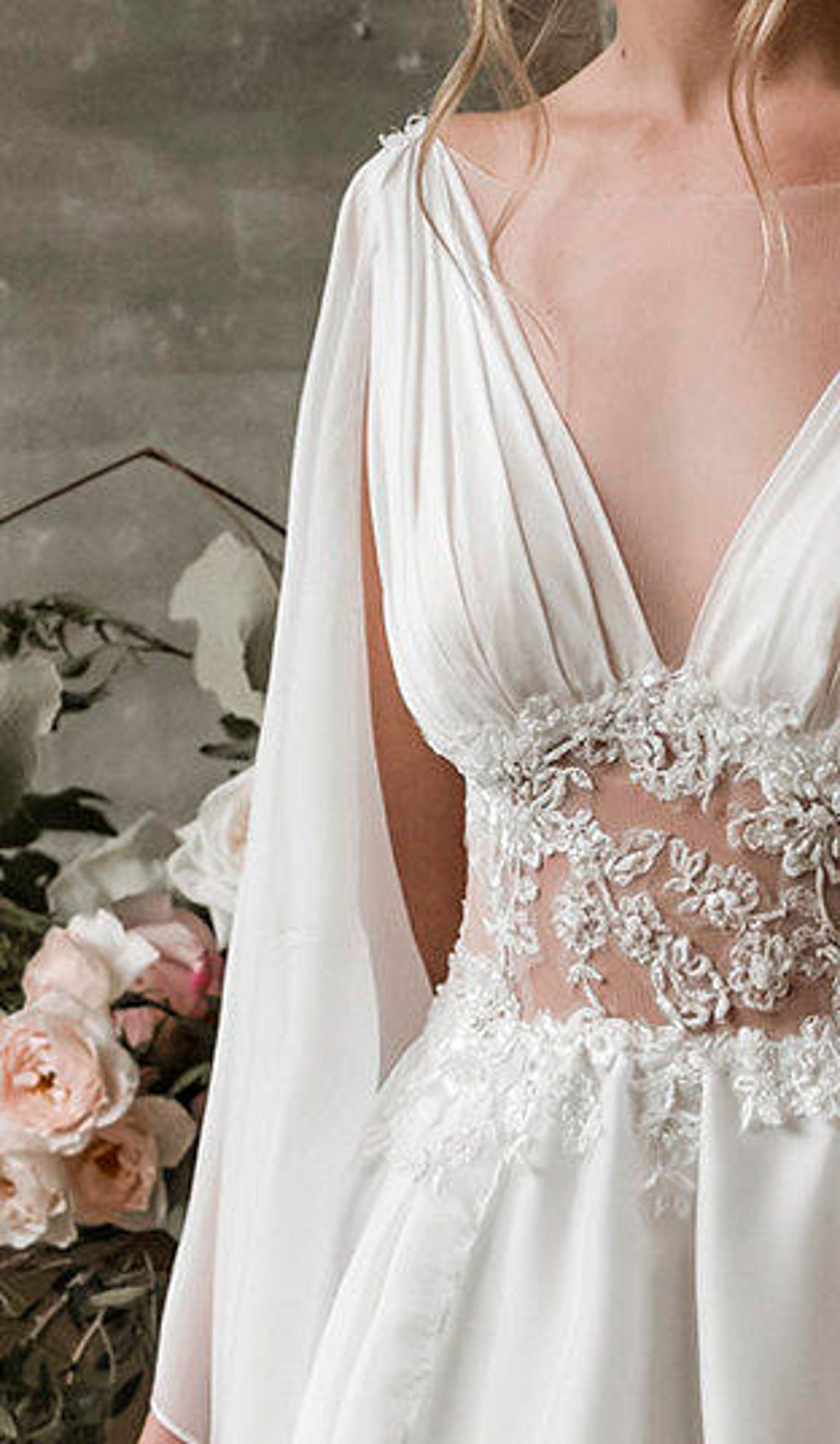 Grecian Wedding Dress Grecian Wedding Gown Grecian Bridal Etsy
