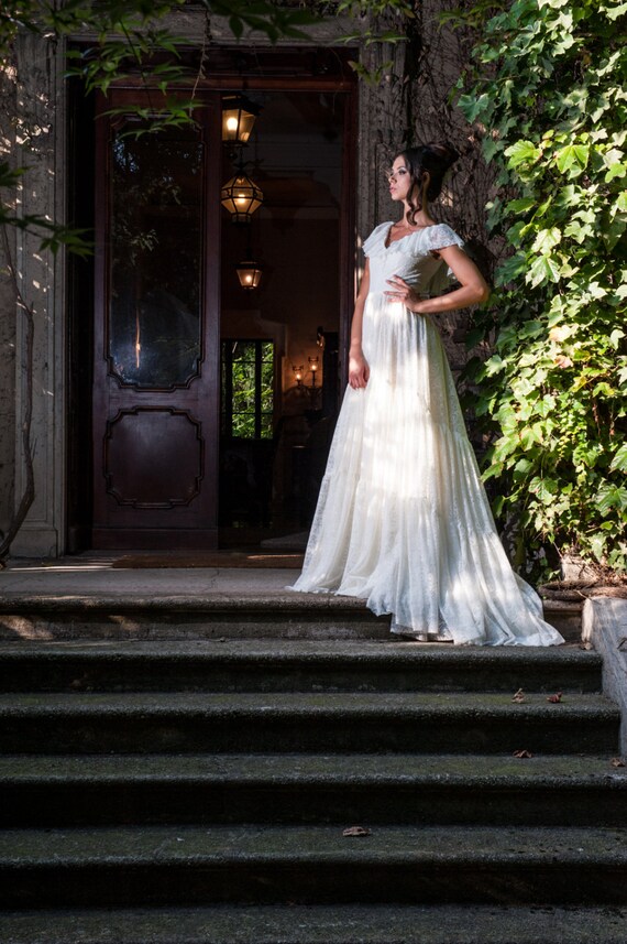 edwardian style wedding dress