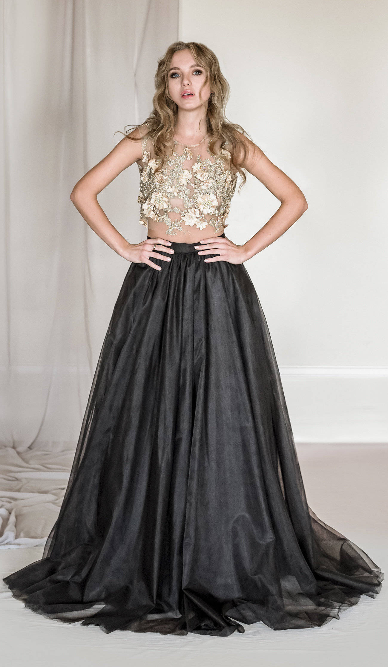 3D Lace and Tulle Evening Separates 2 