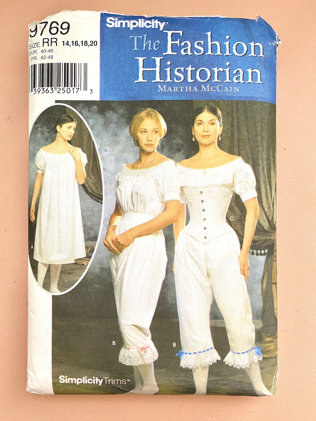 Simplicity 9769 Costume Sewing Pattern Size 14-20 Undergarments - Etsy