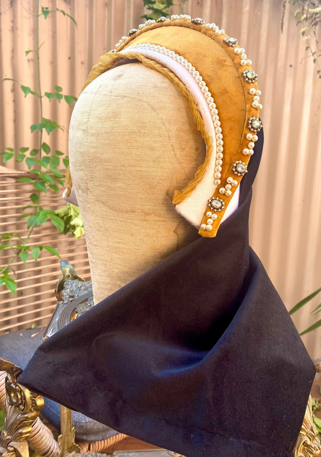 Katherine Tudor French Hood Tudor Costume Headpiece - Etsy