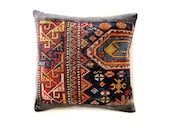 Tribal Kilim Pillow, Kelim Cushion ,Oriental Art, Handmade,Home Decor, Throw Cushion,(37x37 cm), Seat-cushion