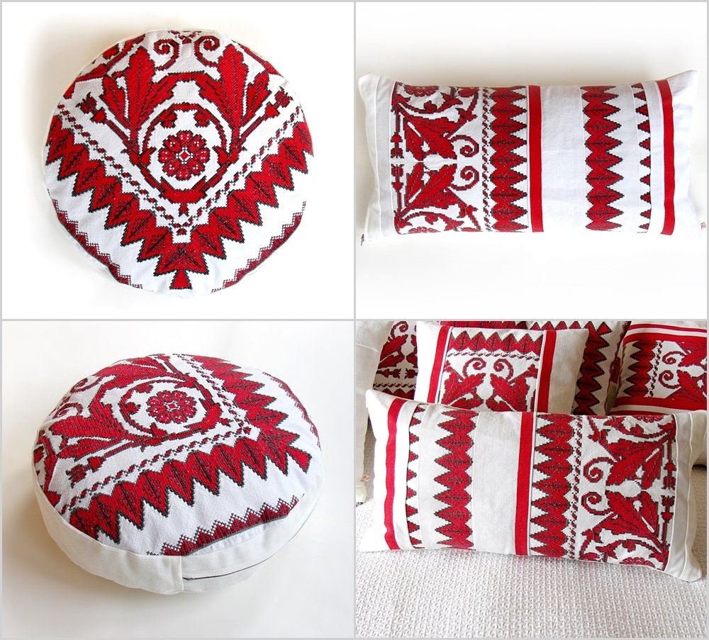 round oblong pillows