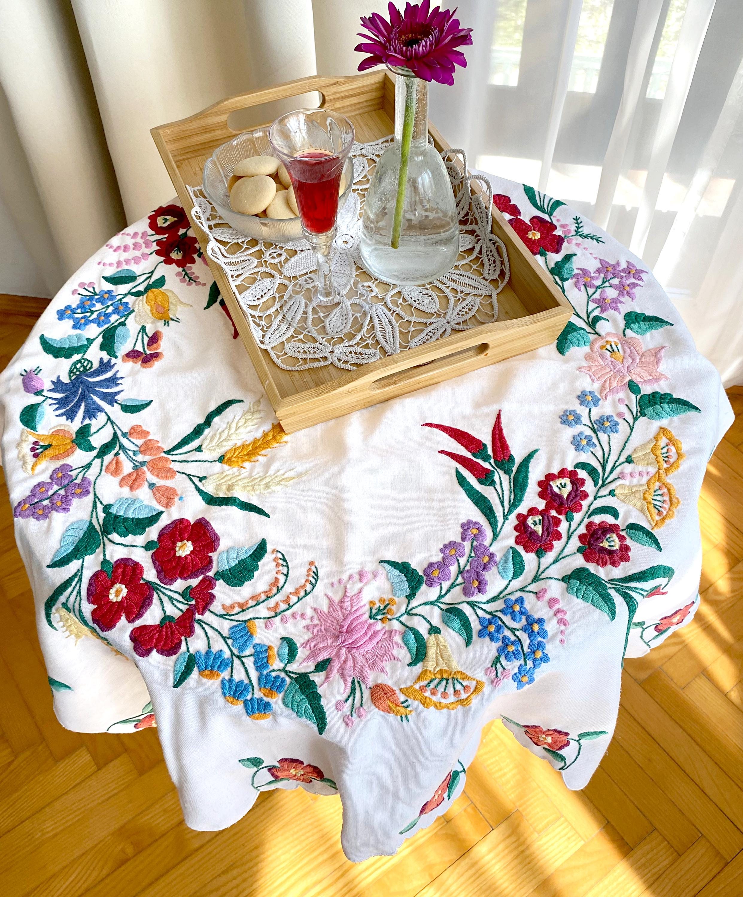 Hungarian Embroidery Table Cloths - Etsy UK