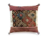 Antique Kilim Pillow , Vintage Decor , Turkish living, Iranian Handmade, Pack Mule Cushion, Throw Pillow,(56x27cm),Iranian kilim
