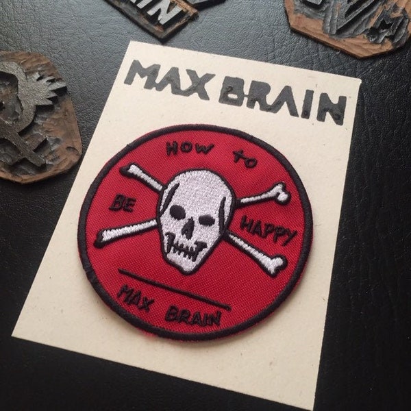 How To Be Happy - Tattoo patch, Traditional Tattoo Patch, Patches, Denim Jacket, Accessories, Patches For Jackets, Max Brain, Skull, Bones