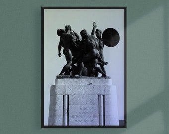 Modern Classic Statue Photographic Print.  A4 Quality Art Poster. Ancient Rome. Modern home décor, Gallery Wall. Travel Photography, Italy.