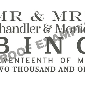 Illustrated Personalized Wedding Typographic Print. Unique personalisation. Anniversary gift. Bridal present. Custom names. Gifts for them image 8
