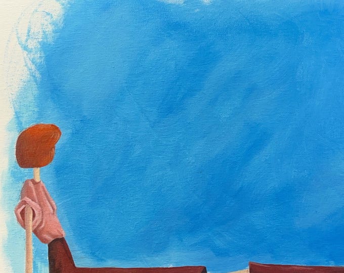 High School Princess – Acrylic Painting on Canvas Board – Noodle Realism Wall Art