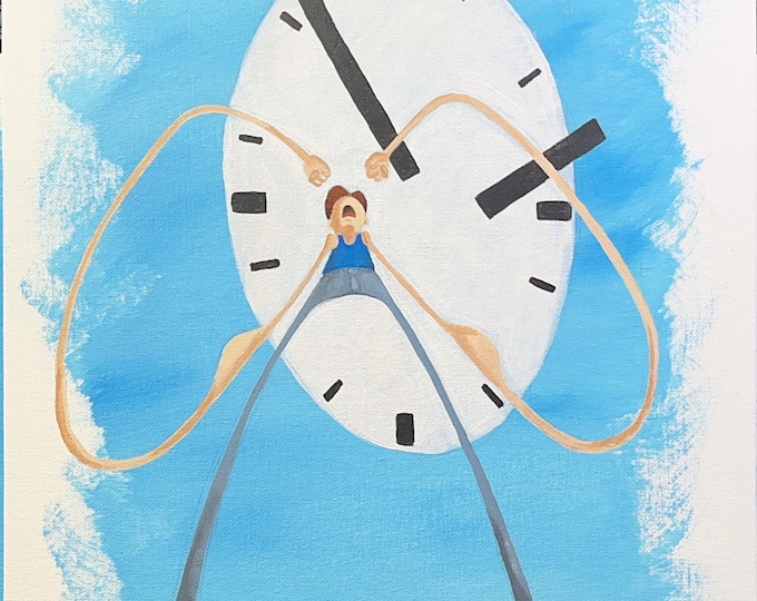 High School Athlete – Acrylic Painting on Canvas Board – Noodle Realism Wall Art