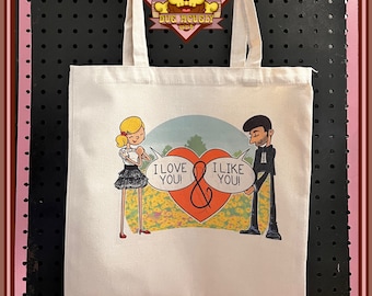 Tote Bag I love you and I like you inspired by Parks and Rec