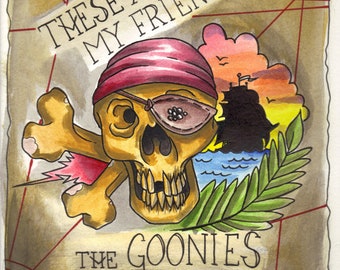 One Eyed Goonie print - the Goonies inspired