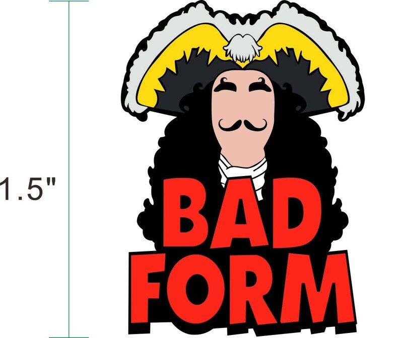 Bad Form Enamel Pin Hook image 4