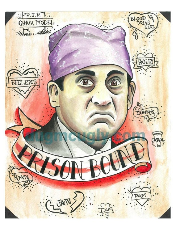 Prison Mike Print - the Office - Michael Scott