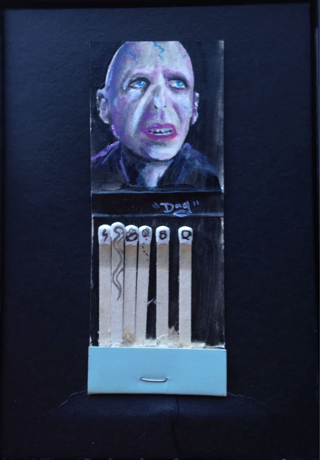 Matchbook painting - Voldemort - Harry Potter