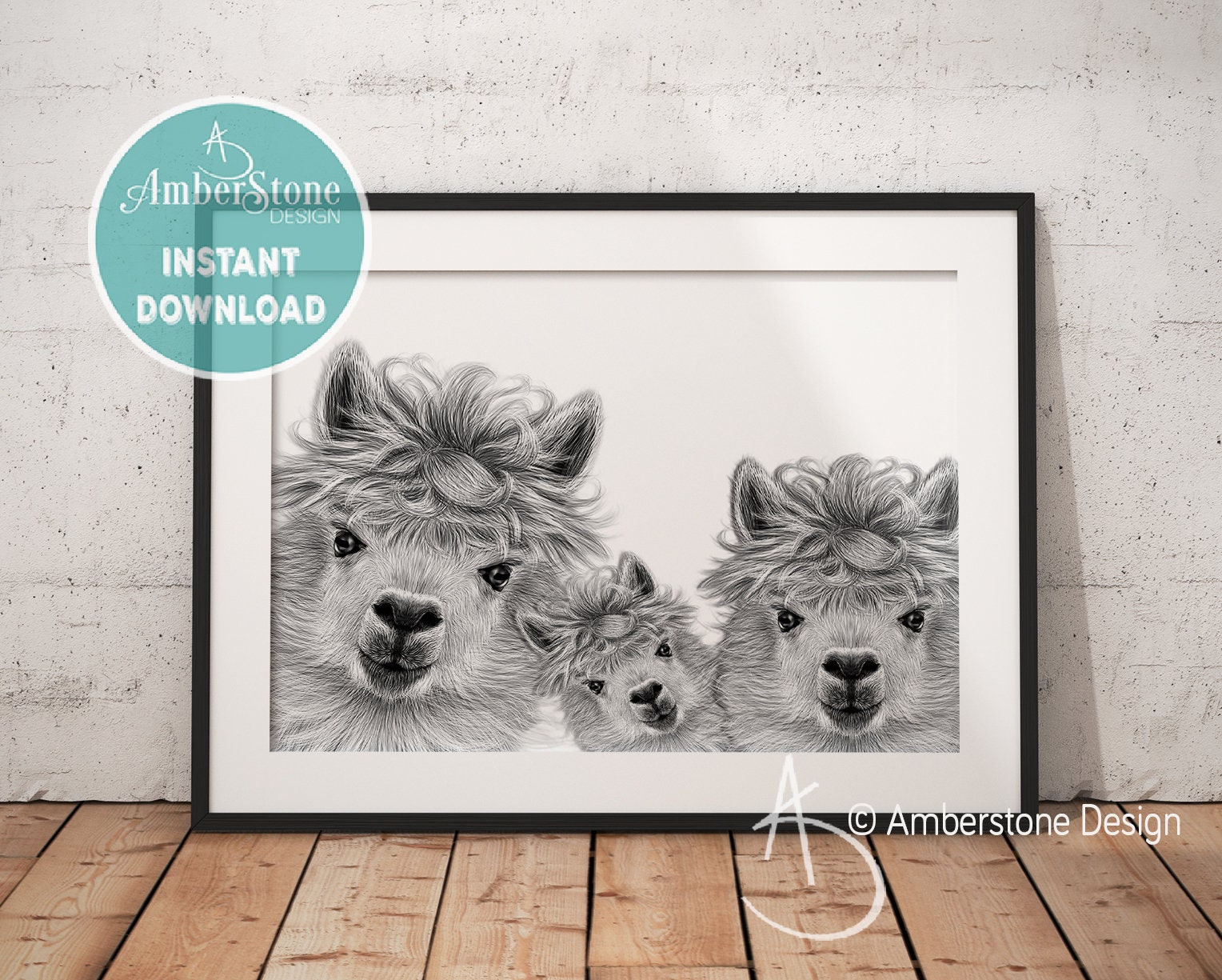 Llama Family Art Print Family of Three Llama Print Family - Etsy Llama Family Art Print Family of Three Llama Print Family - Etsy