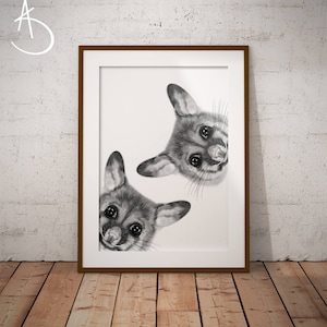 POSSUM PRINTS, Instant download, Possum decor, Nursery Possum Decor, Nursery Decor, Australian Animal, Australian Animal Art, POSSUM Art