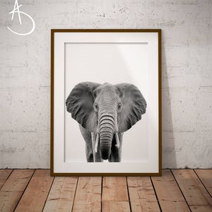 Elephant Print, Nursery Art, Baby Animal Prints, Elephant, Safari Decor, Kids Room Wall Decor Safari Poster, Digital Download, Bedroom Print