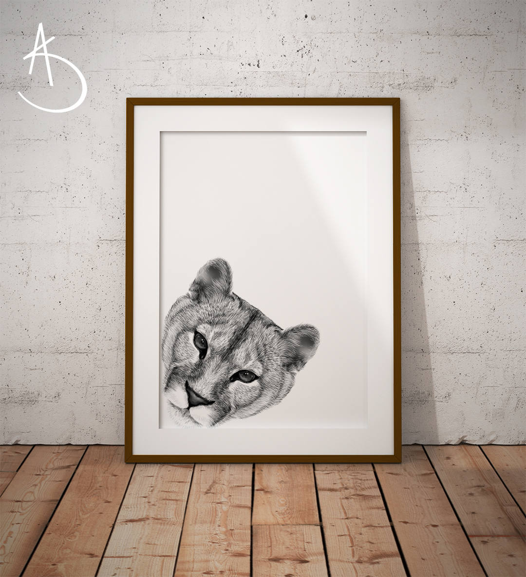 MOUNTAIN LION PRINT Printable Poster Printables Nursery | Etsy