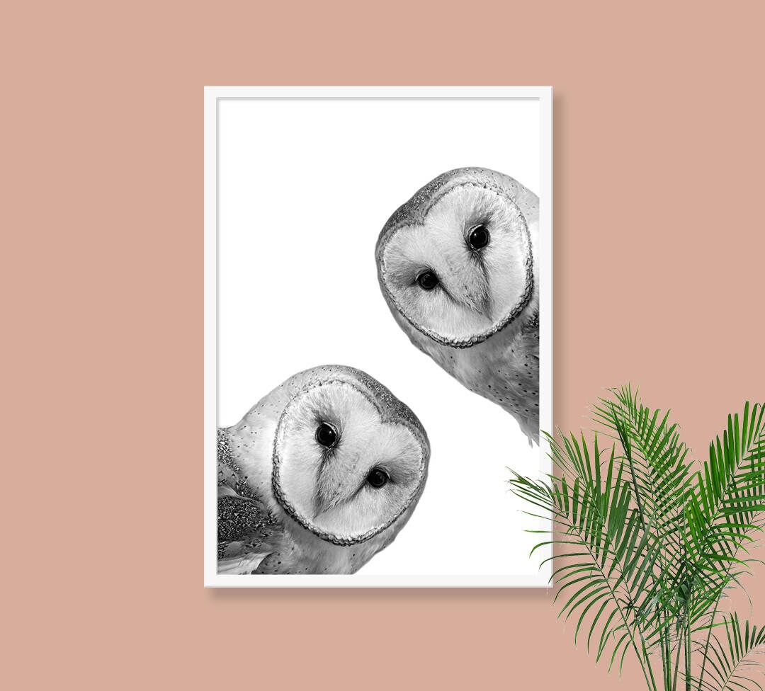 OWL PRINTABLE Cute Owls Print Printable Poster Owl Wall | Etsy