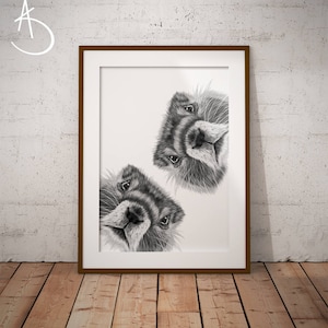 MARMOT Art Print, Instant download, Marmot Wall decor, Cute Animal Print, Printable Poster, Animal Decor, Animals Print, Animal Art, Marmot