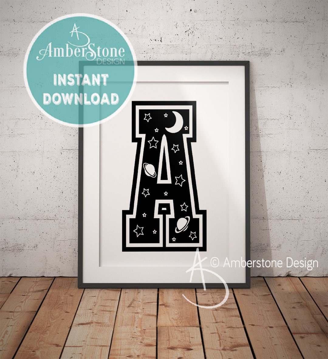 NURSERY LETTER A Print Letter A Letter A Print Letter A | Etsy