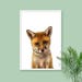 CUTE BABY FOX Print, Fox Printables, Instant Download, Woodland Animals ...