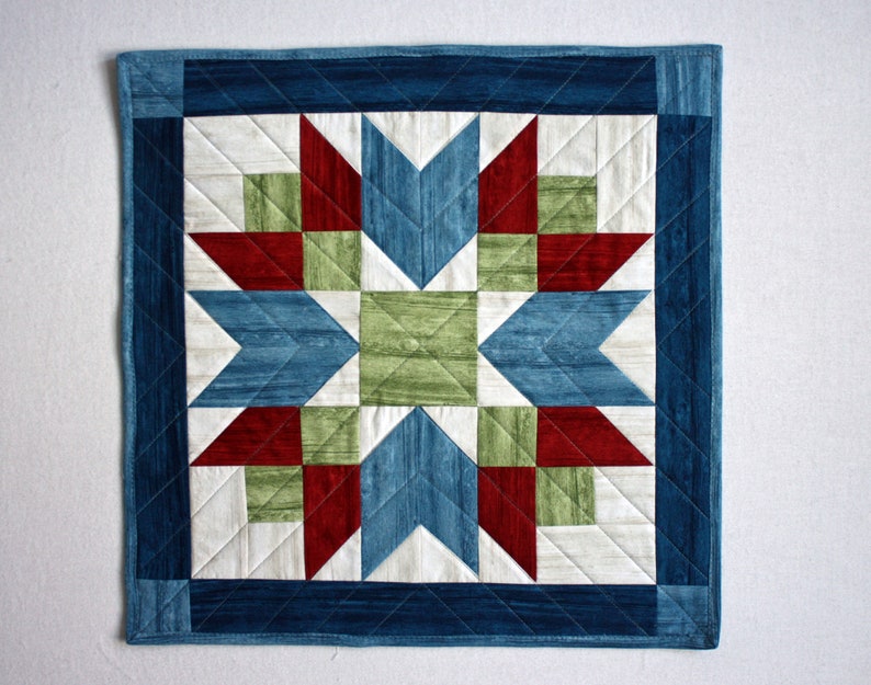 PDF Pattern for the Double Star Barn Quilted Wall Hanging or Table Topper 20-1/2 x 20-1/2 DOWNLOADABLE PATTERN image 10