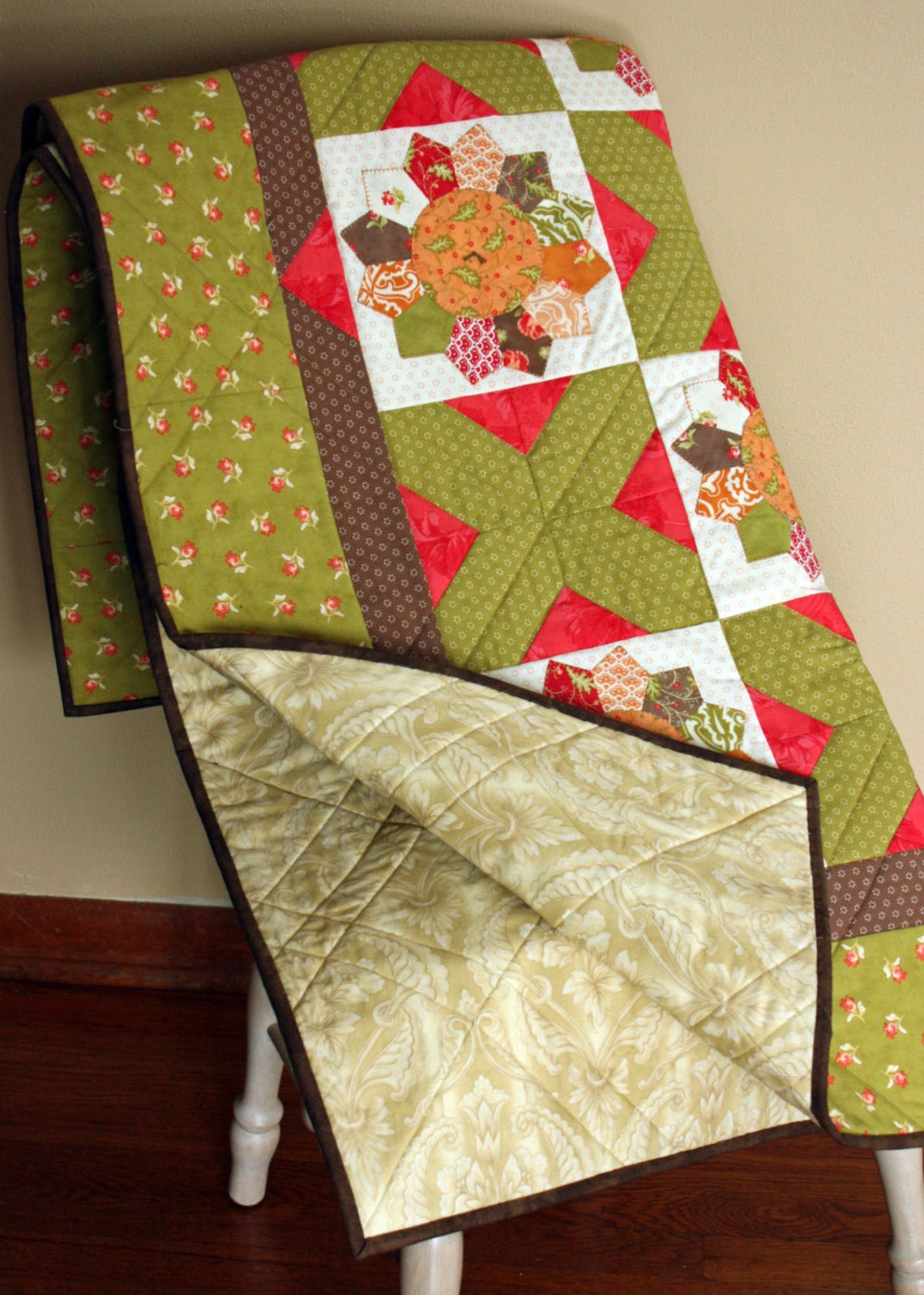 Lap Quilt Baby Quilt Wall Hanging Moda Honeysweet Fabric Etsy