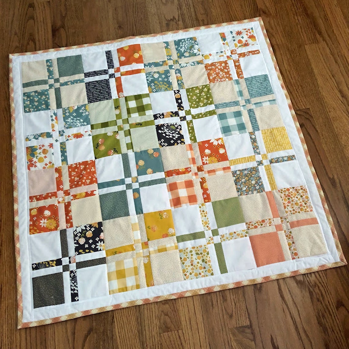 Handmade Baby Quilt Disappearing 4 Patch Stroller Blanket | Etsy