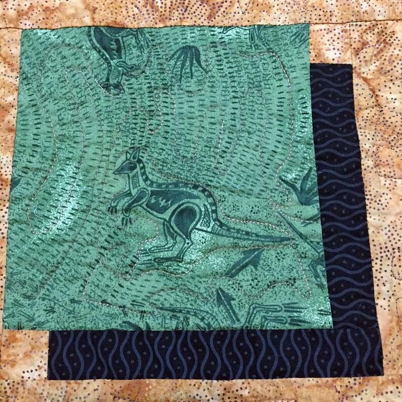 Quilted Wall Hanging Lap Quilt Blanket Australian Theme Etsy