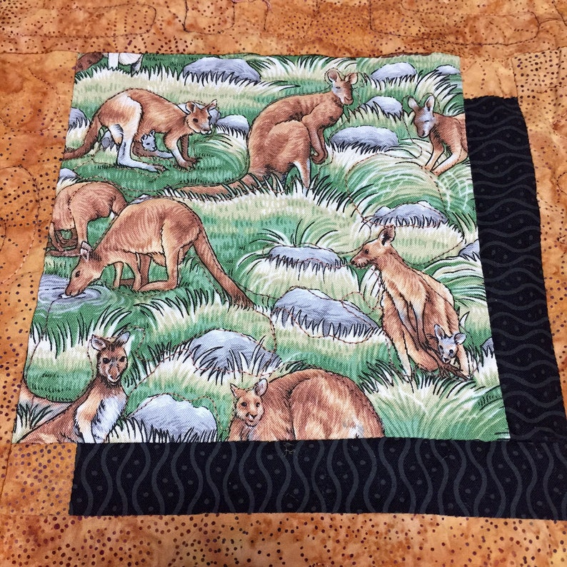 Quilted Wall Hanging Lap Quilt Blanket Australian Theme Etsy