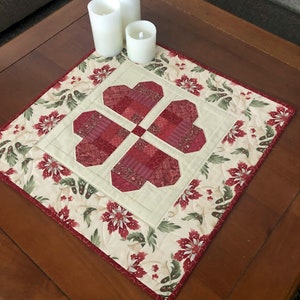 PDF Pattern for the Half Log Cabin Heart Quilted Wall Hanging/Table Topper & bonus Mug Rug DOWNLOADABLE PDF image 3