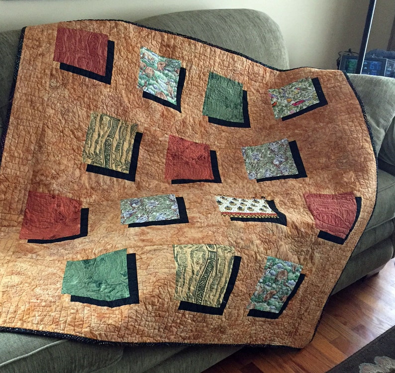 Quilted Wall Hanging Lap Quilt Blanket Australian Theme Etsy