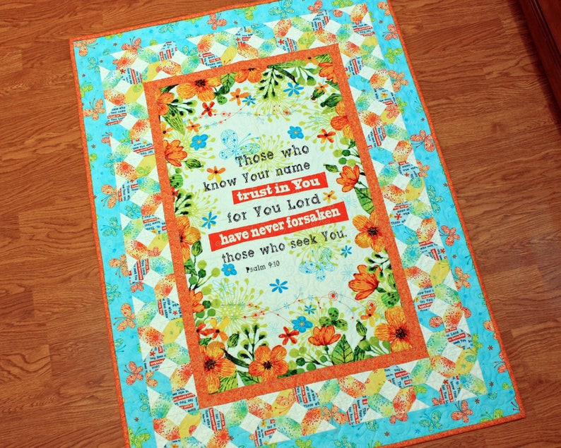 Baby Quilt Nursery Wall Hanging Scripture Quote Psalms Etsy