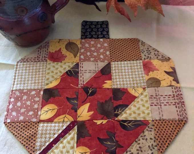 Autumn Pumpkins Quilted Table Topper NCU0NXD342 main image 1