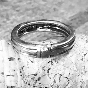 Vintage Outlander Sterling Wedding Band