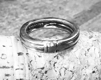 Vintage Outlander Sterling Wedding Band