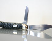Vintage Pocket Jack Knife Two Blades Shield Badge Stag (owned by Imperial-Schrade) Circa 1970s NOS