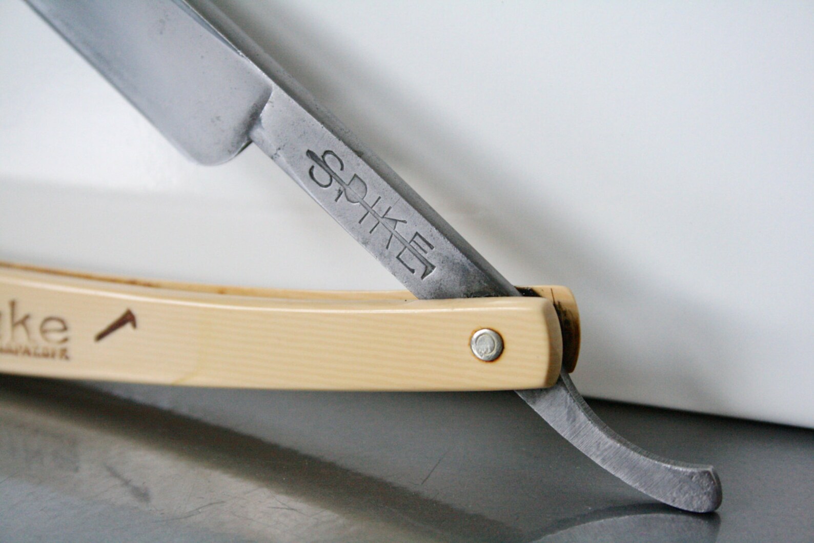 Antique Spike Straight Razor / Union Cutlery Co. Olean NY / Etsy