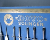 Vintage DOVO Grooming Tools / Circa 1940s / Exclusive Peter J. Michels Edition / Made in Solingen Germany / New Old Stock / Complete Card