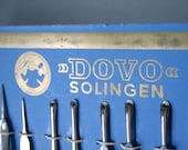 Vintage DOVO Grooming Tools / Circa 1940s / Exclusive Peter J. Michels Edition / Made in Solingen Germany / New Old Stock / Complete Card