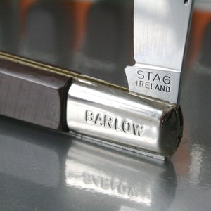 Vintage BARLOW Pocket Knife / Stag (Imperial-Schrade) / New Old Stock / Circa 1970s