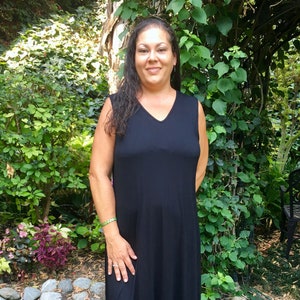 Plus Size Maxi, Maxi Tank dress, Black Maxi Dress, Plus Size Hippie Dress, Boho Summer Maxi, Plus Size Maxi, Black Dress, XL 2X 3X, V Neck