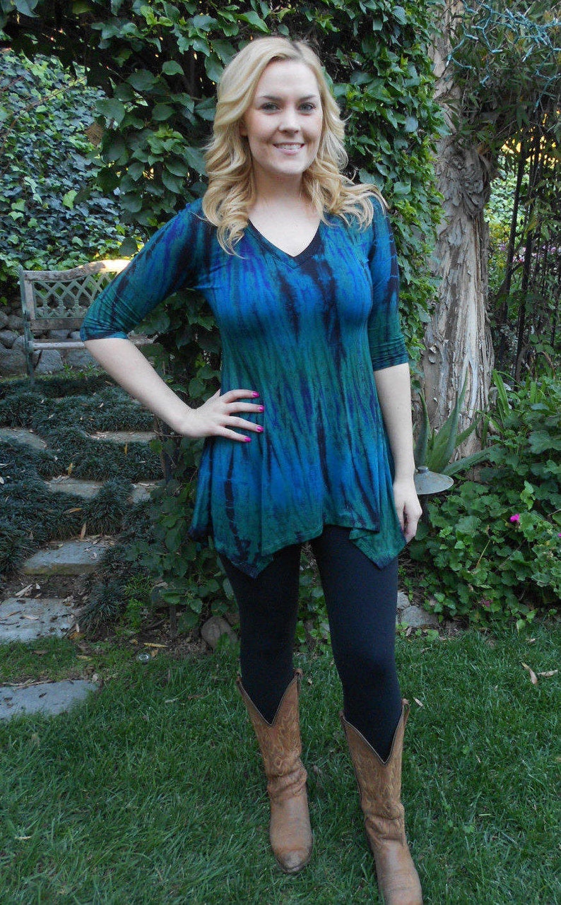 Tunic Top Tunics Tie Dye Tie Dye Tunic Tunic Tops Womens - Etsy